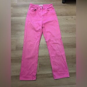 NOT FOR SALE  Bright Pink Flare Jeans 0237 B2